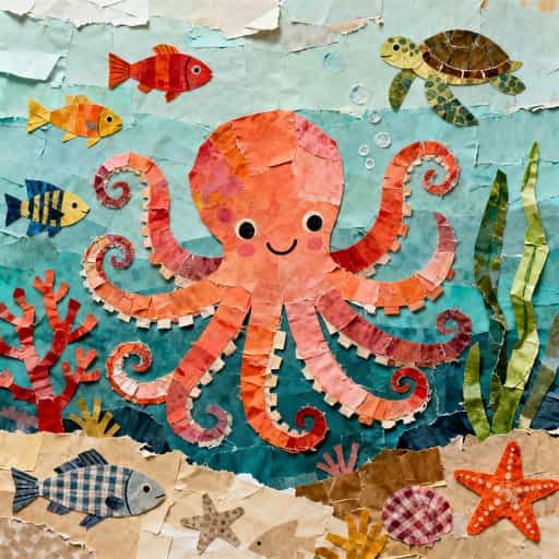 Collage — AI art style for kids picture books